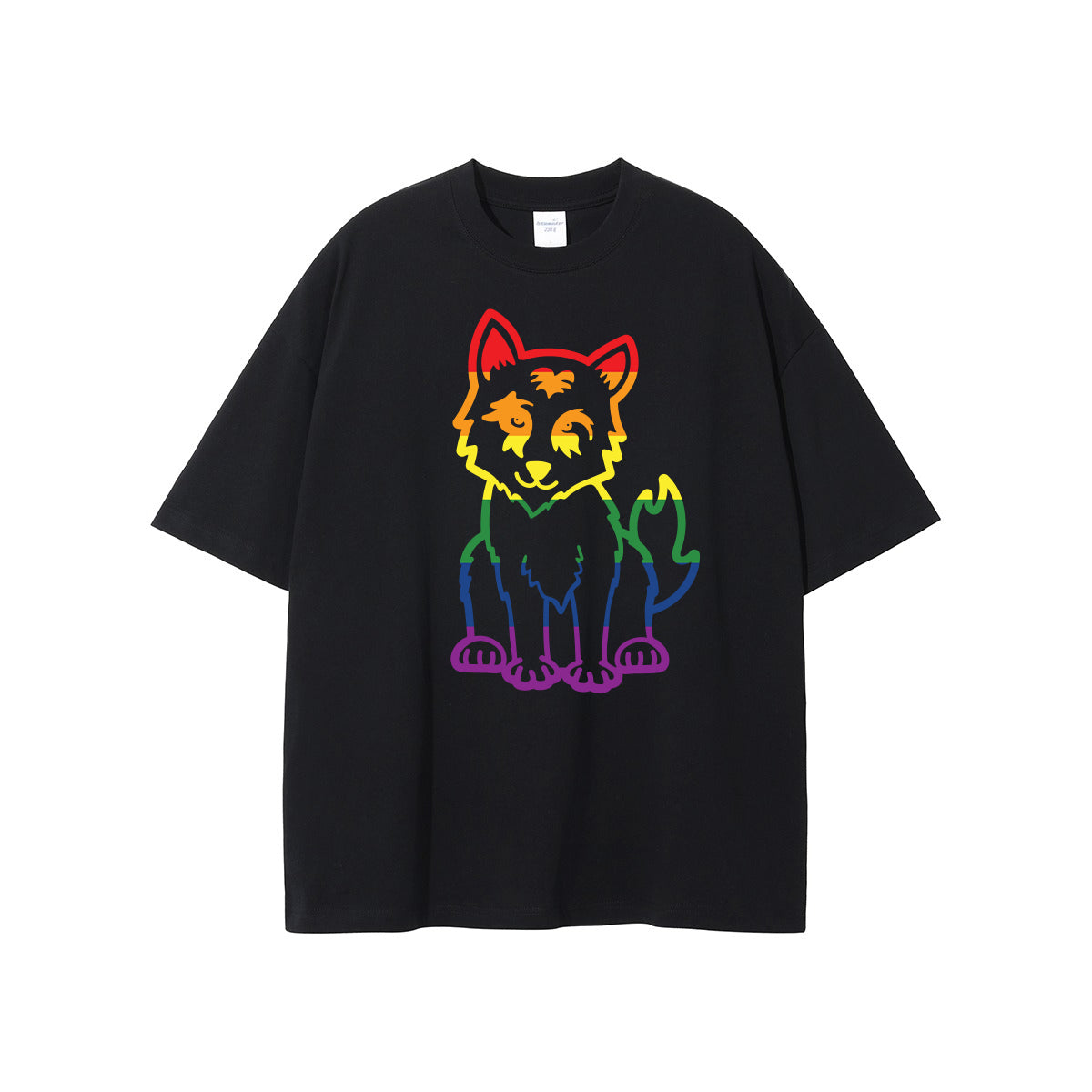 Wolf Edition's Black Oversized Fit T-Shirt