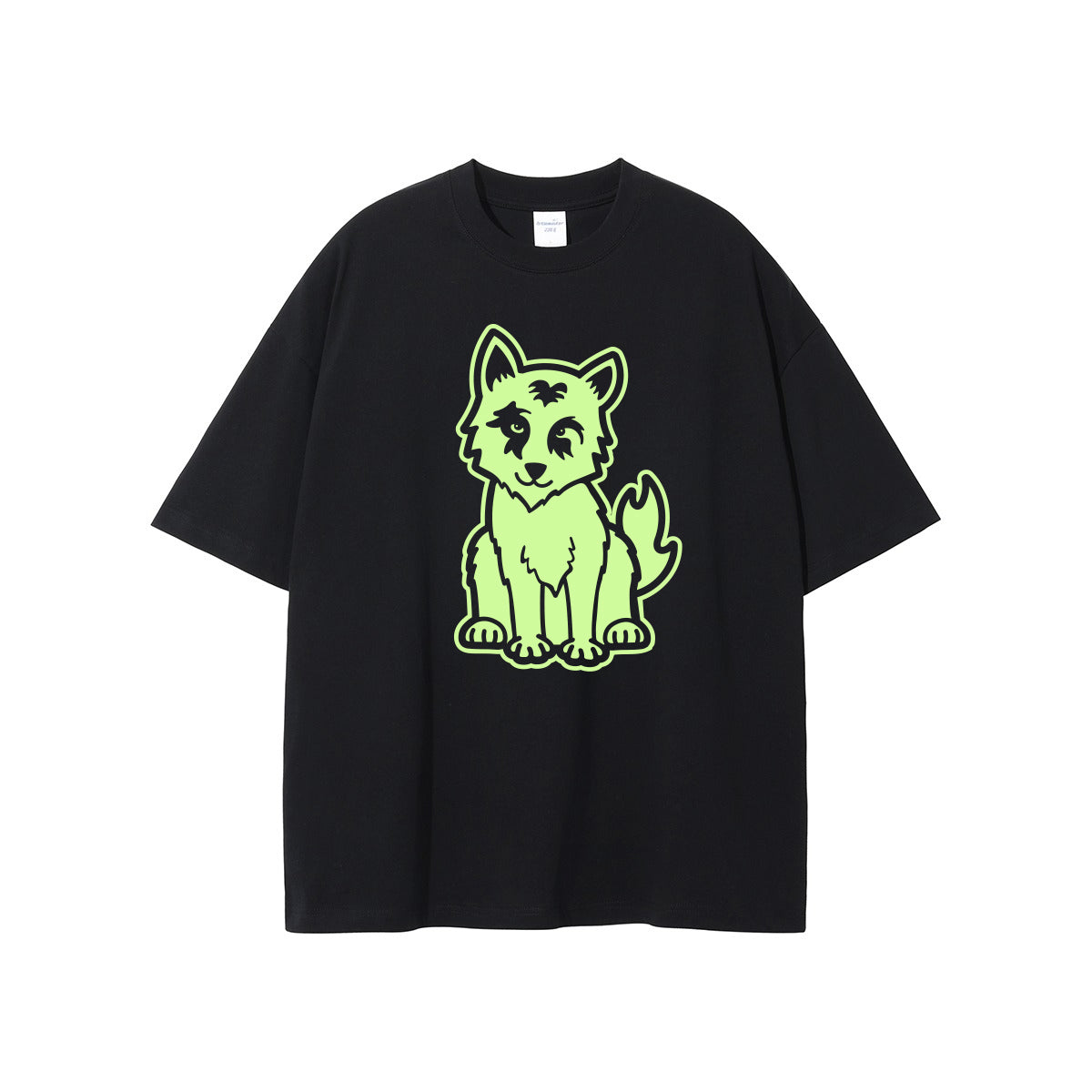 Wolf Edition's Black Oversized Fit T-Shirt