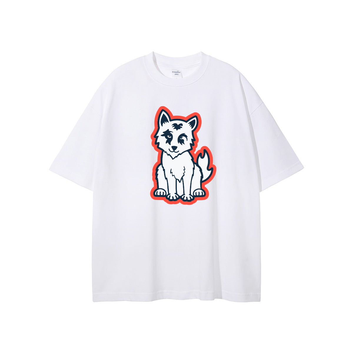 Wolf Edition's White Oversized Fit T-Shirt