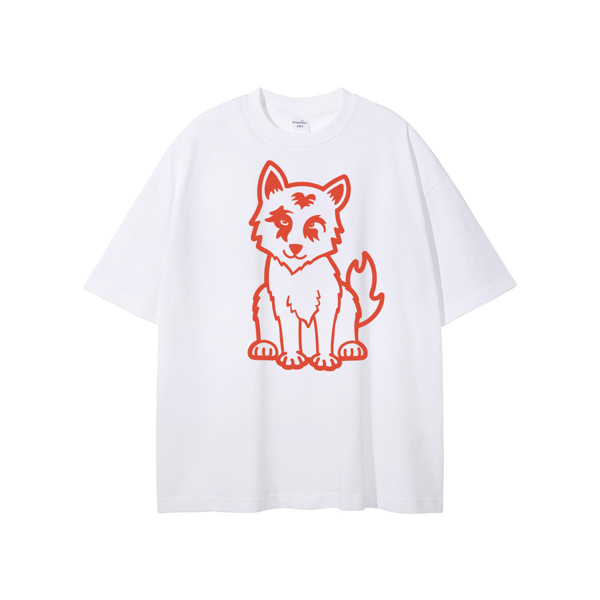 Wolf Edition's White Oversized Fit T-Shirt