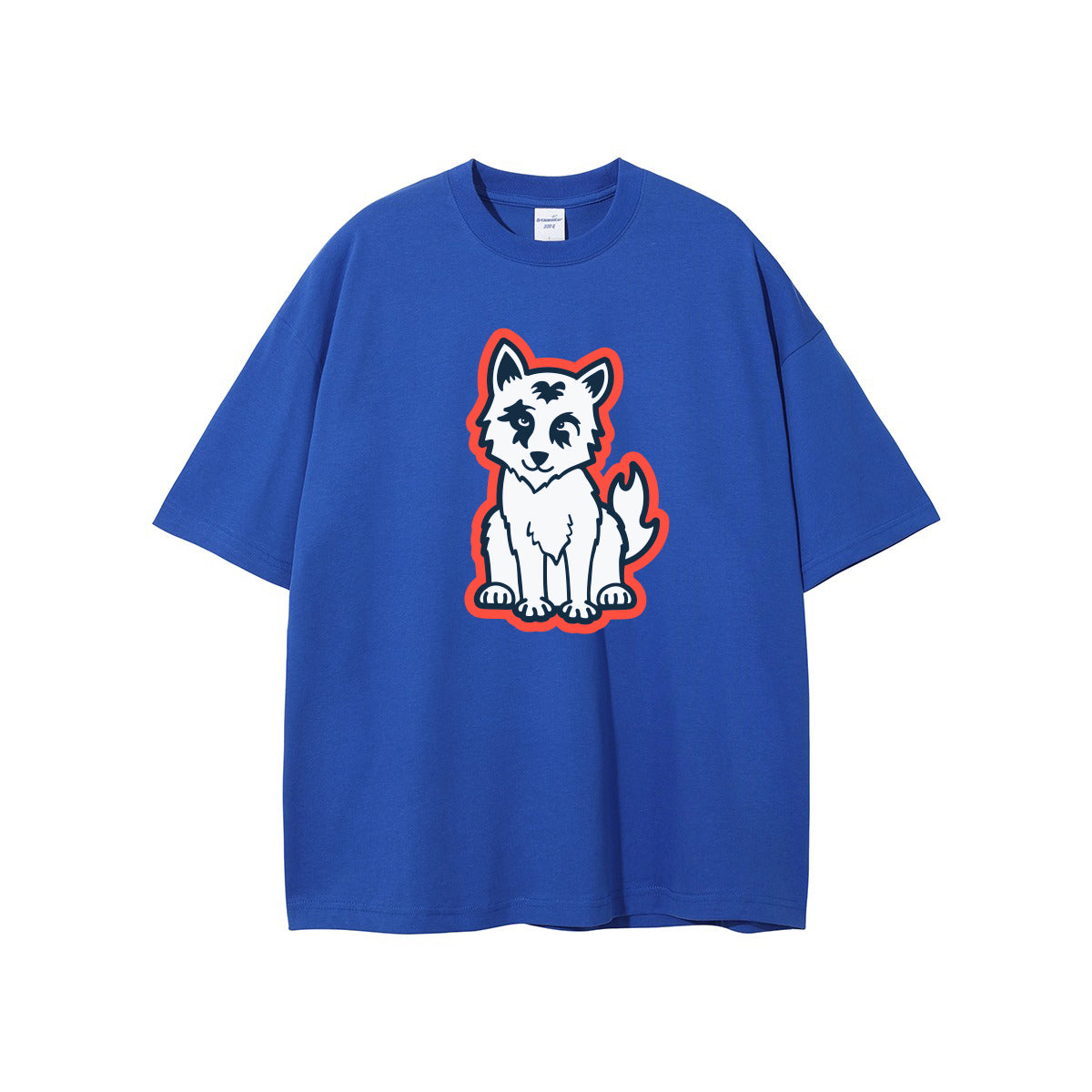 Wolf Edition's Navy Blue Oversized Fit T-Shirt