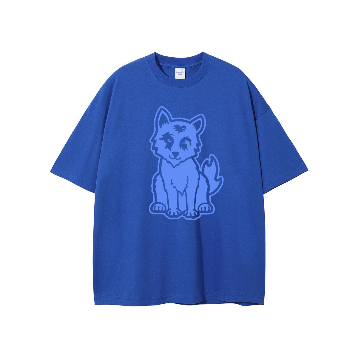 Wolf Edition's Navy Blue Oversized Fit T-Shirt